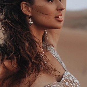 04-00-0468 Подвеска на серьгу "ОМ" (Ag 925)-2