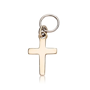 04-00-0275 Подвеска на серьгу Крестик позолота (Ag 925)-1