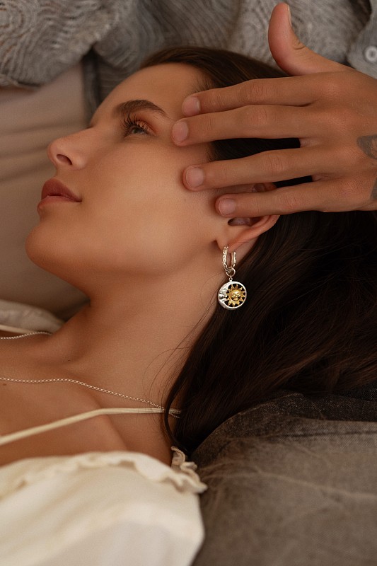 01-00-0636 Подвеска "Затмение" на карабине (Ag 925)