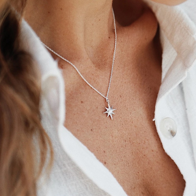 01-00-0205 Колье Путеводная звезда (Ag 925)