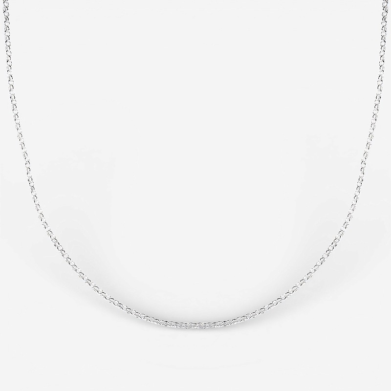 09-00-0760 Колье плетения Ролло (60см) (Ag 925)