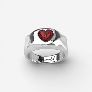 03-00-0666 Кольцо "Queen Love" (Ag 925)-1