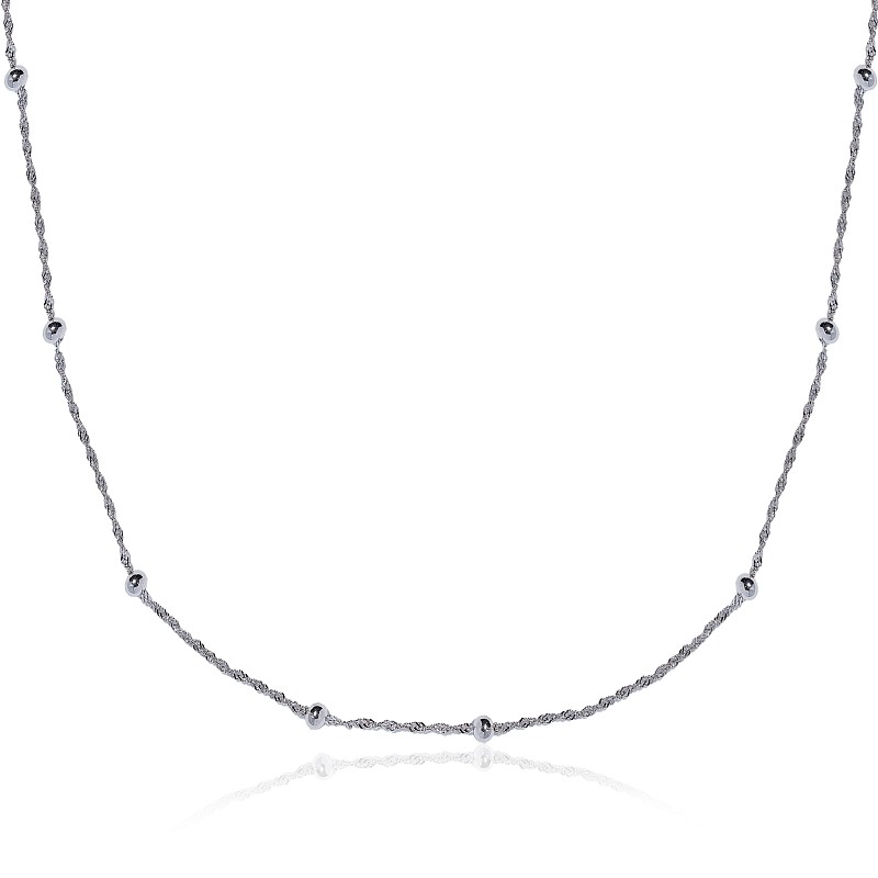 09-00-0015 Цепочка Fluffy balls (Ag 925)