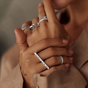 03-00-0602 Кольцо-двойное Кастет (Ag 925)-3