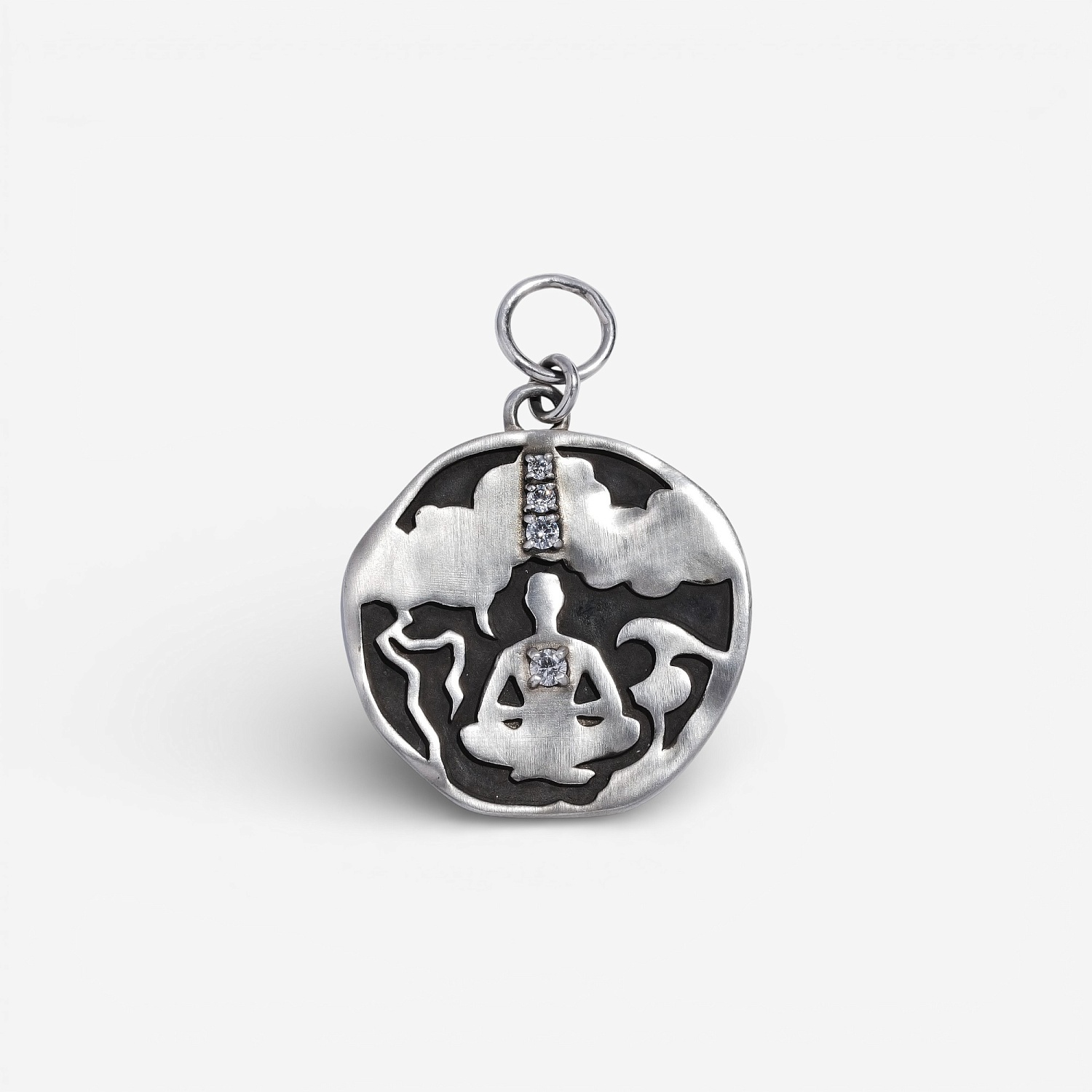 01-00-0696 Подвеска на серьгу "В потоке" (Ag 925)-1