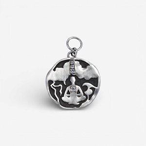 01-00-0696 Подвеска на серьгу "В потоке" (Ag 925)-1