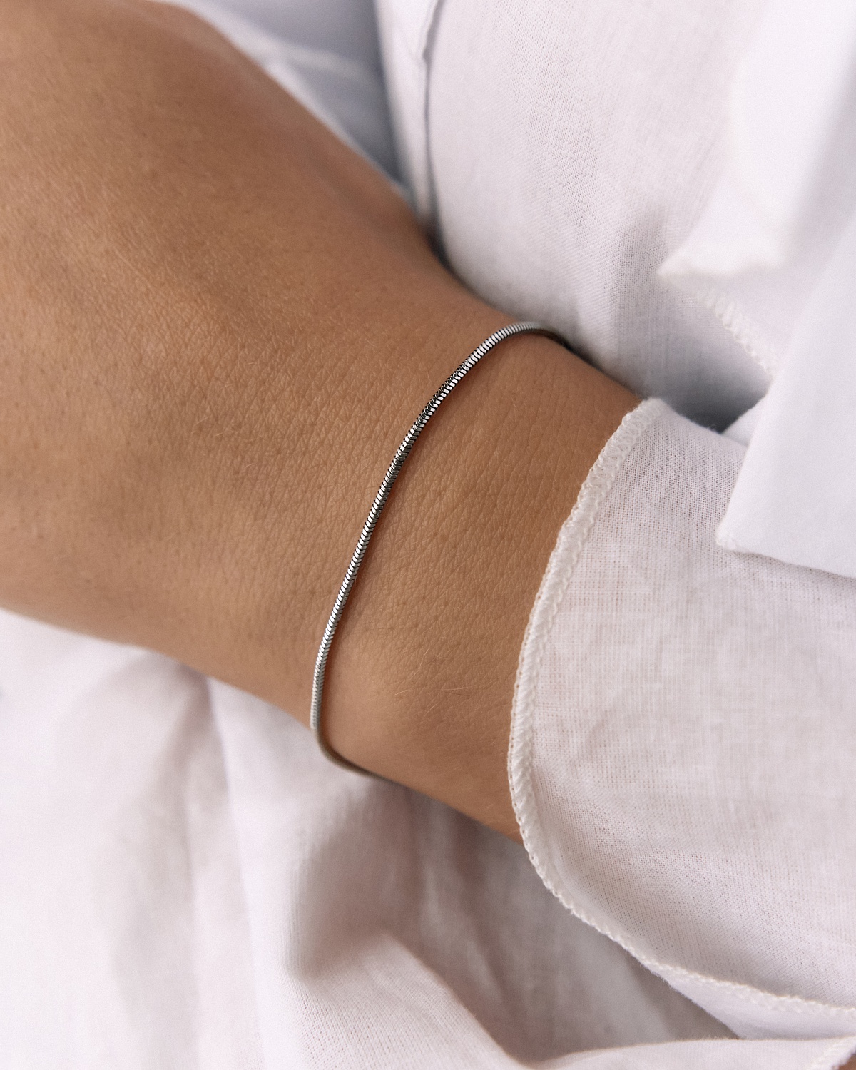 02-00-0730 Браслет Snake skin (Ag 925)-2