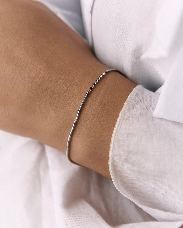 02-00-0730 Браслет Snake skin (Ag 925)