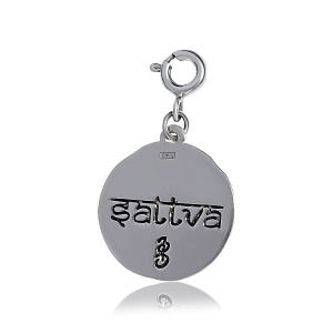 01-00-0541 Подвеска Будда в позолоте (на карабине) (Ag 925)-2