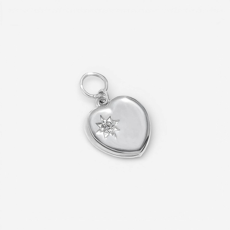 04-00-0417 Подвеска на серьгу "Зорко лишь сердце" (Ag 925)